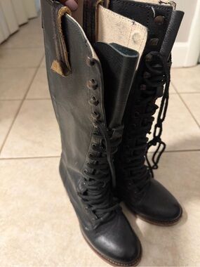 Freebird by Steven Black Lace-Up Women's Boots
